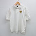 XL★古着 半袖 ポロ シャツ メンズ 90年代 90s ディズニー DISNEY ミッキー MICKEY MOUSE 鹿の子 コットン USA製 白 ホワイト 25sep03 中古 トップス