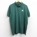 XL★古着 半袖 ポロ シャツ メンズ 90年代 90s THE MUNY USA製 緑 グリーン 25sep06 中古 トップス