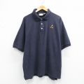 XL★古着 半袖 ポロ シャツ メンズ 00年代 00s ディズニー ミッキー 大きいサイズ コットン 濃グレー 26mar28