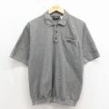 ピューリタン 半袖ポロシャツ グレー L | 古着