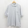 ベーシックエディションズ 00s 半袖ポロシャツ 鹿の子 グレー XL | 古着
