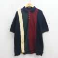 00s 半袖ポロシャツ ネイビー XL | 古着
