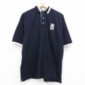 ポロシャツ PENSKE ネイビー XL | 古着