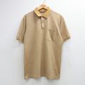 PGA TOUR 半袖ポロシャツ ボーダー イエロー XL | 古着