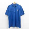ワイルドキャッツ 90s 半袖ポロシャツ ラグラン ブルー XL | 古着