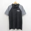 ハーレーダビッドソン 90s 半袖ポロシャツ ツートンカラー ブラック メンズXL相当 | 古着