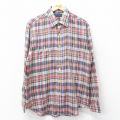 【50%OFF】L★古着 JCペニー 長袖 シャツ メンズ 80年代 80s 紺 ネイビー チェック 23oct30 中古 トップス
