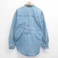 90s 長袖シャツ シカ ネイビー XL | 古着