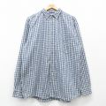00s 長袖シャツ ネイビーチェック XL | 古着