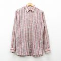 80s 長袖シャツ レッドチェック M | 古着