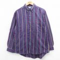 00s 長袖シャツ ネイビーチェック L | 古着