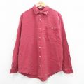 00s 長袖シャツ 霜降り レッド XL | 古着