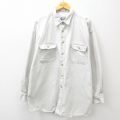 90s 長袖シャツ グレー XL | 古着