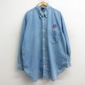 プラネットハリウッド 90s 長袖シャツ ネイビー XL | 古着