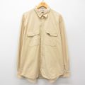 00s 長袖シャツ コーデュロイ ベージュ XL | 古着