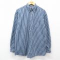00s 長袖シャツ ネイビーチェック XL | 古着