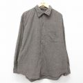 ブラウンコーデュロイシャツ ブラウン XL | 古着