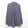 ラングラー 長袖シャツ ネイビーチェック XL | 古着