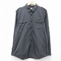 長袖シャツ ブラックストライプ XL | 古着