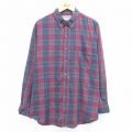マックレガー 90s 長袖シャツ バーガンディチェック XL | 古着
