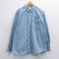 マンシングウェア 長袖シャツ ネイビーデニム XL | 古着