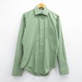 M★古着 長袖 シャツ メンズ 90年代 90s 緑 グリーン 25may14 中古 トップス