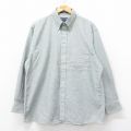 XL★古着 アロー 長袖 シャツ メンズ 90年代 90s オックスフォード 大きいサイズ ボタンダウン 緑 グリーン 霜降り 25jun20 中古 トップス