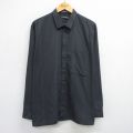 XL★古着 バンヒューセン 長袖 シャツ メンズ 80年代 80s 大きいサイズ 黒他 ブラック ストライプ 25jun23 中古 トップス
