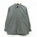 L★古着 アロー 長袖 シャツ メンズ オックスフォード ボタンダウン 濃緑系他 グリーン 25jul02 中古 トップス