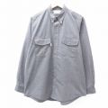 XL★古着 ビューグルボーイ 長袖 シャツ メンズ ボタンダウン 濃グレー 25sep01 中古 トップス