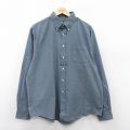 【20%OFF】XL★古着 ピューリタン 長袖 シャツ メンズ 00年代 00s 大きいサイズ ボタンダウン グレー 25sep08 中古 トップス
