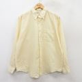 L★古着 長袖 シャツ メンズ 80年代 80s ボタンダウン USA製 黄他 イエロー ストライプ 25sep08 中古 トップス