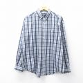 【20%OFF】XL★古着 ピューリタン 長袖 シャツ メンズ 00年代 00s ボタンダウン 紺他 ネイビー チェック 25sep08 中古 トップス