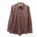 L★古着 マックレガー 長袖 シャツ メンズ 90年代 90s ロング丈 茶 ブラウン 25sep08 中古 トップス