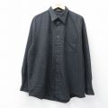 XL★古着 バンヒューセン 長袖 シャツ メンズ 黒他 ブラック チェック 25sep08 中古 トップス