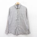 M★古着 アロー 長袖 シャツ メンズ 90年代 90s ボタンダウン 薄紺他 ネイビー 25sep19 中古 トップス