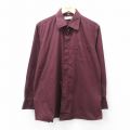XL★古着 長袖 シャツ メンズ 90年代 90s コットン エンジ 25oct01 中古 トップス