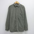 【20%OFF】XL★古着 グラミチ GRAMICCI 長袖 シャツ メンズ 90年代 90s コーデュロイ 大きいサイズ ロング丈 コットン USA製 茶系 ブラウン 【spe】 25oct08 中古 トップス