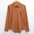【20%OFF】XL★古着 マンハッタン 長袖 シャツ メンズ 70年代 70s USA製 茶系 ブラウン 25oct29 中古 トップス