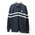XL★古着 バーバリアン 長袖 ラガー シャツ メンズ 90年代 90s NHL ピッツバーグペンギンズ コットン カナダ製 黒他 アイスホッケー【spe】 25dec05