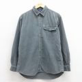 L★古着 ウールリッチ 長袖 シャツ メンズ 90年代 90s コーデュロイ グレー 26jan17