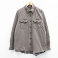 XL★古着 レッドヘッド 長袖 シャツ メンズ 00年代 00s コットン 濃ベージュ 内側フランネル【spe】 26jan31