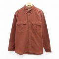 XL★古着 カベラス 長袖 シャツ メンズ 00年代 00s コットン 茶 26jan31