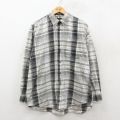 XL★古着 長袖 シャツ メンズ 90年代 90s グレー系他 チェック 26feb05