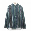 ラングラー 90s 長袖シャツ グリーンストライプ XL | 古着