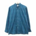 L★古着 ロンドンフォグ 長袖 シャツ メンズ 90年代 90s ボタンダウン 青緑他 チェック【spe】 26feb09