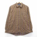 L★古着 ウールリッチ 長袖 シャツ メンズ 90年代 90s 茶他【spe】 26feb12