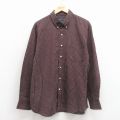 XL★古着 ベーシックエディションズ 長袖 シャツ メンズ 90年代 90s ボタンダウン エンジ チェック 26feb14