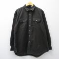 XL★古着 ウールリッチ 長袖 シャツ メンズ 90年代 90s 大きいサイズ こげ茶系 26feb25