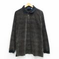 L★古着 タウンクラフト 長袖 ポロ シャツ メンズ 90年代 90s 黒他 26feb26